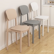 Household Dining Chair Commercial Plastic Thickened Stackable Chair Backrest Stool Mahjong Comfortab
