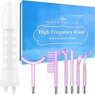 Uaike High Frequency Facial Wand - 6 in 1 Violet Portable Handheld High Frequency Facial Machine wit
