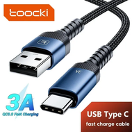 Toocki USB Type C Cable 3A Fast Charging Cable For iPhone 15 full series Quick Charge 3.0 480Mbps Transmission Data Cable For Samsung Huawei Xiaomi Oppo Vivo Realme Mobile Phones