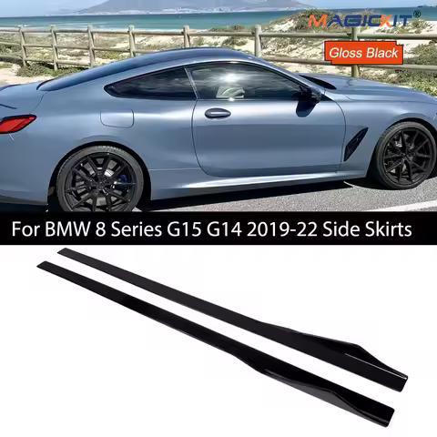 Side Bumper for BMW 8 Series G14 Cabrio G15 Coupe M850i 840i M8 2-Door 2019+ AC Style Side Skirts Ex