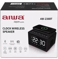 AIWA 愛華  AW-238BT 藍牙音箱，無線充電，FM收音機，雙鬧鐘設計
