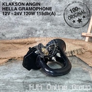 KLAKSON ANGIN HELLA AIR HORN GRAMOPHONE TRUCK SCANIA VOLVO 12V - 24V
