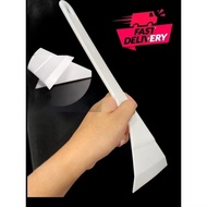 3M-Boss Triangular long handle scraper squeegee  white hard card for  right handed window tinting to