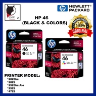 HP 46 black and tri-color ink original HP malaysia
