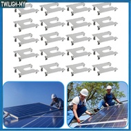 【1.29】 20X Earth Plate Grounding Clip Solar Panels PV Roof Fitting Stainless Steel