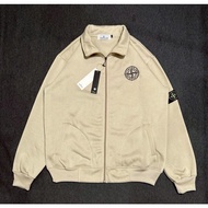SMALL CASUAL STONE ISLAND TRACKTOP JACKET CREAM EMBROIDEREDCOMPASS CSR SHOP