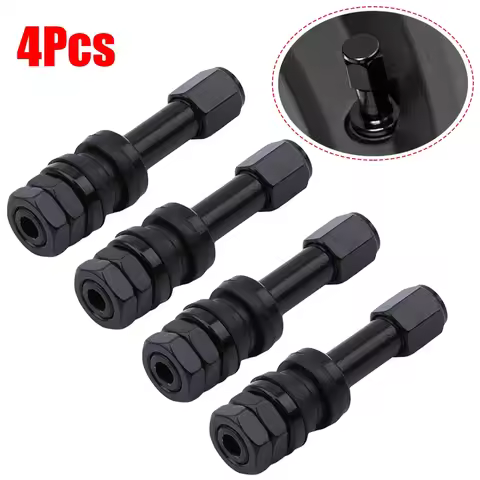 Moped Scooter TR48E Tire Valve Wheel Tire Valve 4PC Black Cap Car Dust Beautiful No Rust And Easier 