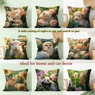 throw pillow case 18x18 16x16 20x20inches Cute Animals Flowers cushion