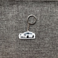 พวงกุญแจรถยนต์ Head Tail D Manga AE86 ES200 Mazda3 RX7 ที่ปรับแต่งได้สำหรับตกแต่งภายในรถยนต์