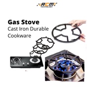 RCM 2021 Gas Stove Bracket Cast Iron Durable Cookware Non-slip Pan Pot Rack 4&amp;5 Ear Burner Kitchen gas Cover煤气灶架子铸铁辅助防滑