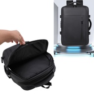 Travel Compression Backpack  Multifunctional 36-55L Anti Theft Lock Laptop Oxford Cloth Polyester wi