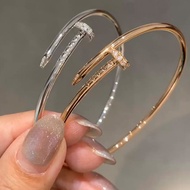 BOUTIQUE+QUALITY BRACELET 18K WHITE GOLD / ROSE GOLD / YELLOW GOLD BANGLE