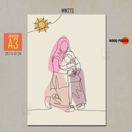 MATA Mother's Day Eye Sign Souvenirs Wooden Posters Wall Decorations Gifts Mother's Souvenirs Mother