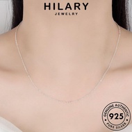 HILARY JEWELRY O Perempuan 925 For Leher Perak Accessories Korean Sterling Original Retro Necklace Chain Rantai Silver Women 純銀項鏈 Pendant N56