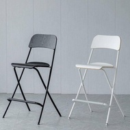 Nordic backrest chair, foldable bar chair, modern art, adult home restaurant chair