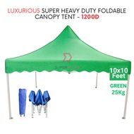 Green 10x10 Feet Luxurious Super Heavy Duty Foldable Canopy Tent Gazebo Folding Portable Tent