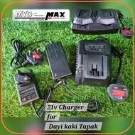 21V DAYI Tapak Kaki Charger Cordless Drill/ Gerudi Tanpa Kabel Pengecas /Rechargeable Battery Fast C