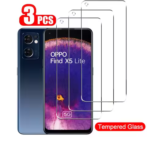 3pcs Screen Protector for OPPO Find X5 Lite X3 Tempered Glass Protection for OPPO Reno 8 7 6 5 Lite 