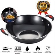 34cm Enameled Frying Pan 34cm Non-Stick Enamel Frying Pan