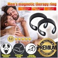 T-B 2PCS【Ready Stock】Men Ring Magnetic Therapy Ring Health Ring Rose Gold Magnetic Adjustable Ring f