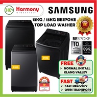 【FREE DELIVERY KL】SAMSUNG 13kg / 15kg Top Load Washer WA80F13S5CFQ / WA80F15S5BFQ BESPOKE Washing Ma