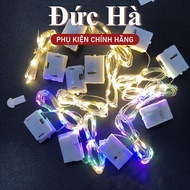 COMBO of 10 fairylight decorative led strings 1m 2m 3m batteries to decorate succulents, aquariums, 