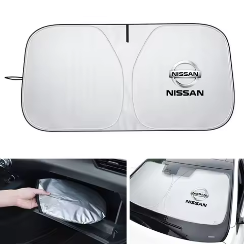 For Nissan X-trail Qashqai X J10 J11 Trail Tiida Note Juke Sentra Patrol Nava Car Windshield Sunshad