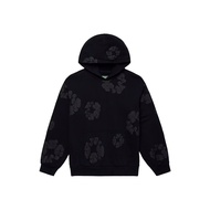 Denim Tears Cotton Wreath Hoodie Black Monochrome (SS24)