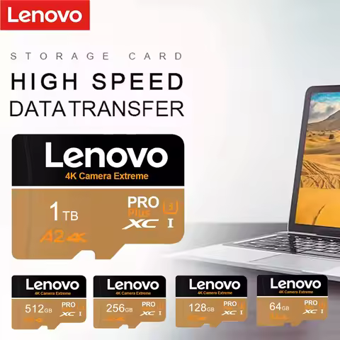 Lenovo Micro SD Card 512GB SD Memory Card 128GB Micro SD TF Falsh Card U3 V30 Video TF Card For Came