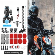 Motorcycle Mount Accessories Kit for Insta360 X3 One X2 X Including Helmet Extension Arm Mount and Handlebar Mount Clamp