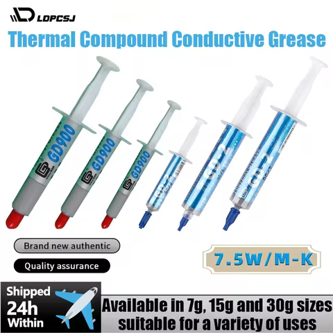 GD-2 Thermal Compound Conductive Grease 7g/15g/30g GD900 Silicone Paste for Heat Sink CPU GPU Cooler