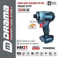 Thân máy chuyên bắn vít pin DRAMA 5175 Động cơ Không chổi than Lực siết 200Nm 4 tốc độ Đầu ngậm vít