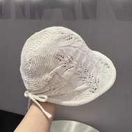 [Bucket Hat] Knitted Bucket Hat Basin Hat Korean Bucket Hat Korean Bucket Hat Hollow Bucket Hat Plea