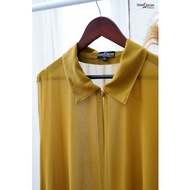 Alia Outer Terbaru - Mustard - By Ummu Maryam Collections - Bisa COD - Outer Gamis