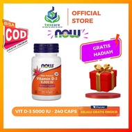 Now Foods Vitamin D-3 5000 IU 240 Softgels Vitamin D3