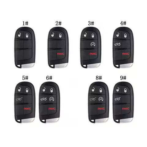 2/3/4/5 BTN Smart Key Shell For Chrysler/Jeep Grand Cherokee for Dodge Challenger 392 HEMI DAYTONA C