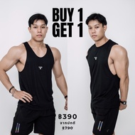1 แถม 1 เสื้อกล้ามแขนกุดผู้ชายออกกำลังกาย แบรนด์Gain365