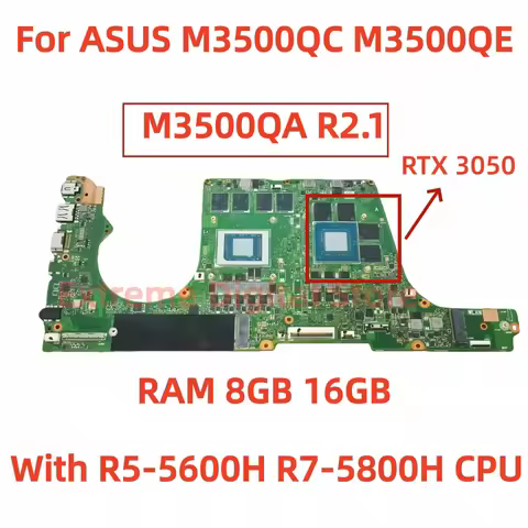 M3500QA R2.1 motherboard compatible with M3500QC M3500QA laptops with R5 R7 CPU GPU 8GB 16GB RAM