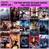 Usb With Movies Action Includes Subtitle MOV-64