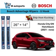 [KCH] Wiper Honda City Hatchback GN Wiper 26"+14" Bosch Advantage U Hook Front Wiper BA2614