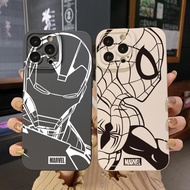 สำหรับ Xiaomi Redmi Note 11 Pro 5G 11S A1 10 Pro 4G 10S Redmi 10C 9C 9S Spider-Man ฝาขอบสี่เหลี่ยมเคสป้องกันเลนแบบเต็ม