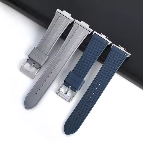 Fluoro Rubber Strap for Tissot PRX Powermatic 40mm Stainless Steel Buckle Men FKM Sport Waterproof Q