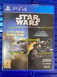 《今日快閃價》（中古二手）PS4遊戲 星球大戰 賽車手和突擊隊組合 Star Wars Racer &amp; Commando Combo 歐版中英日文版