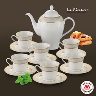 La Piana Platinum Gold 14pcs Tea Set