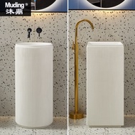 Freestanding Basin Freestanding Wash Basin Sink Household Freestanding Integrated Small Wash Basin F