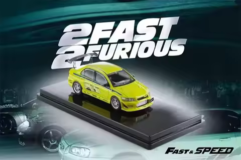 Fast Speed FS 1:64 Lancer Evolution EVO VII FNF FNF Green limited999 Diecast Model Car