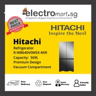 HITACHI R-WB640V0MSX-MIR 569L FRENCH-DOOR FRIDGE (2 TICKS)