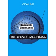 C2 x 6" Solid Iron Ancuran Poli C2 x 6 inch Pulley Cast iron Anc 6 inch C2x6" C2x6 C 2x6" 2x6 inch P