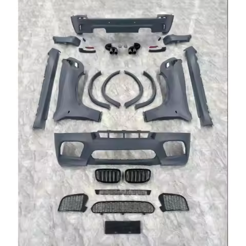 E70 Body Kits For 11-13 E70 X5 Upgrade To X5M Bodykit Front Bumper Rear Bumper Round Eyebrow Fender