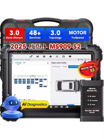 Autel MaxiSys MS909S2 Same As Ultra S2 Top ECU Programming Coding 48+ Service Bidirectional Vehicle 